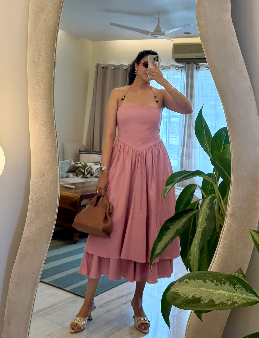 Candy Halter Dress (Pink)