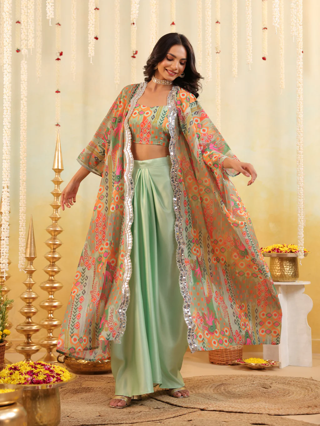 Pop Mirage Embellished Three Piece Set