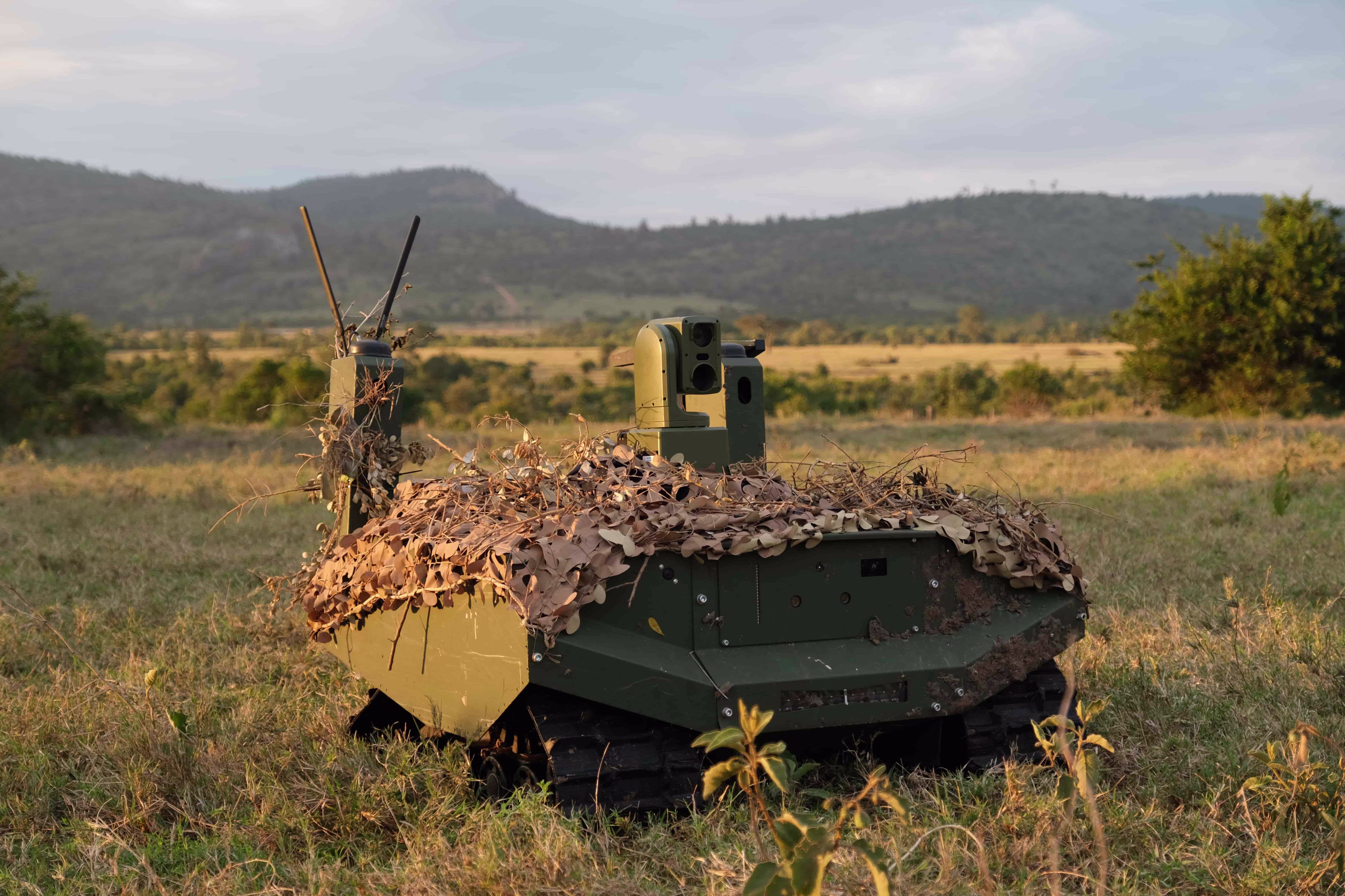 GEREON UGV with camo net