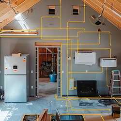 Alle elektrotechnischen Arbeiten zur Modernisierung eines Einfamilienhauses sowie die Montage von PV-Anlage, Batteriespeicher, Wallbox und die Einbindung einer Wärmepumpe durch die Fa. Tichai GmbH aus Bünde.