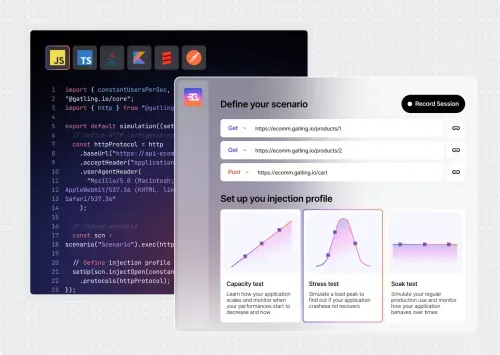 Illustration Create tests the way you want: code, no-code, or Postman.