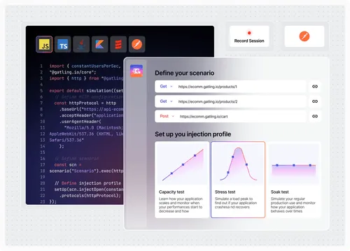 Illustration Create tests the way you want: code, no-code, or Postman.