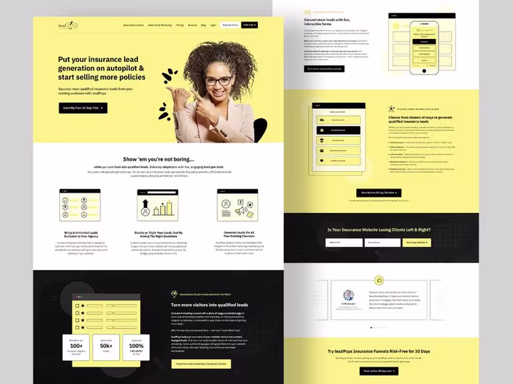 An example of a website funnel made to show users what a funnel looks like