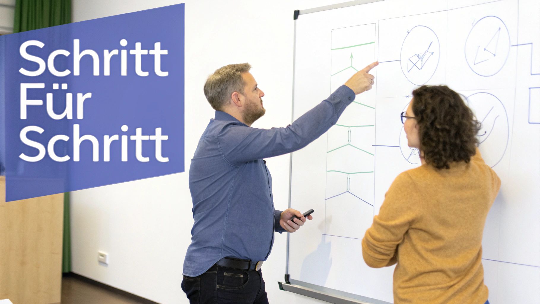 Ein Diagramm, das den schrittweisen Prozess der SEO-Zusammenarbeit zeigt.