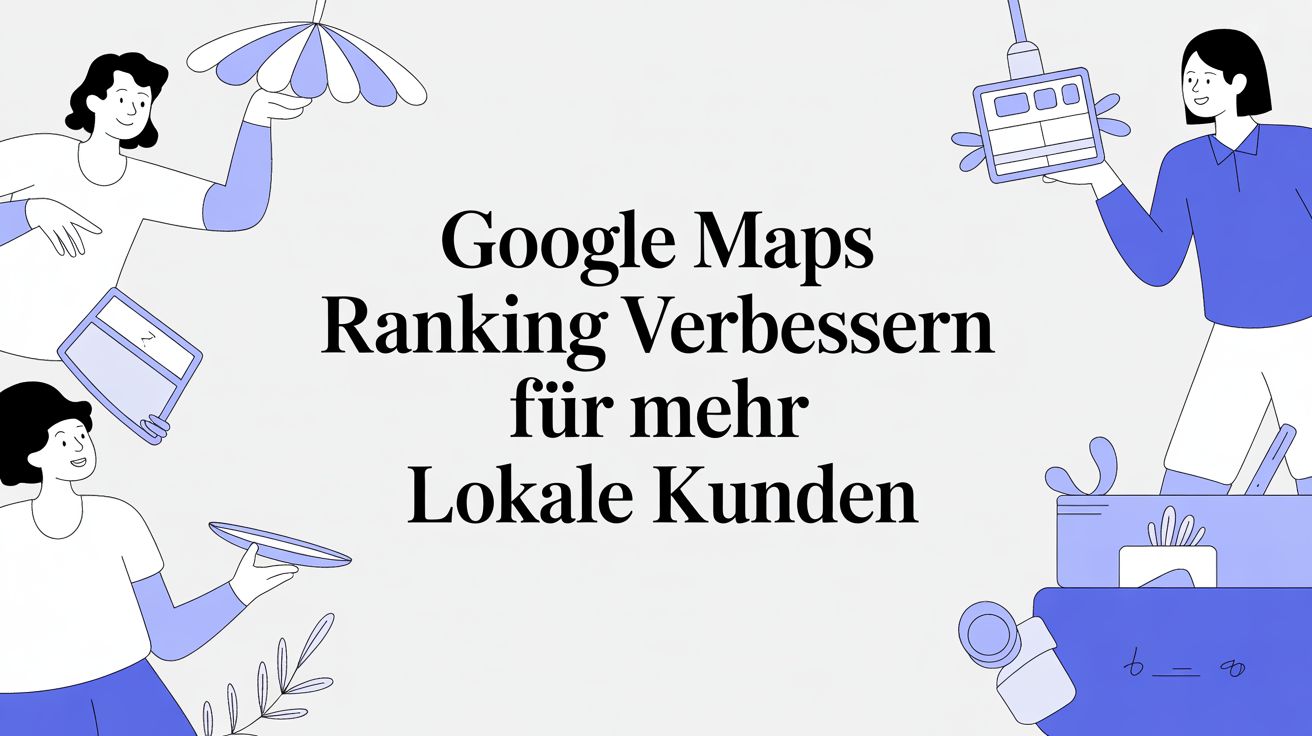 Cover photo with text “Improve Google Maps ranking for more local customers”