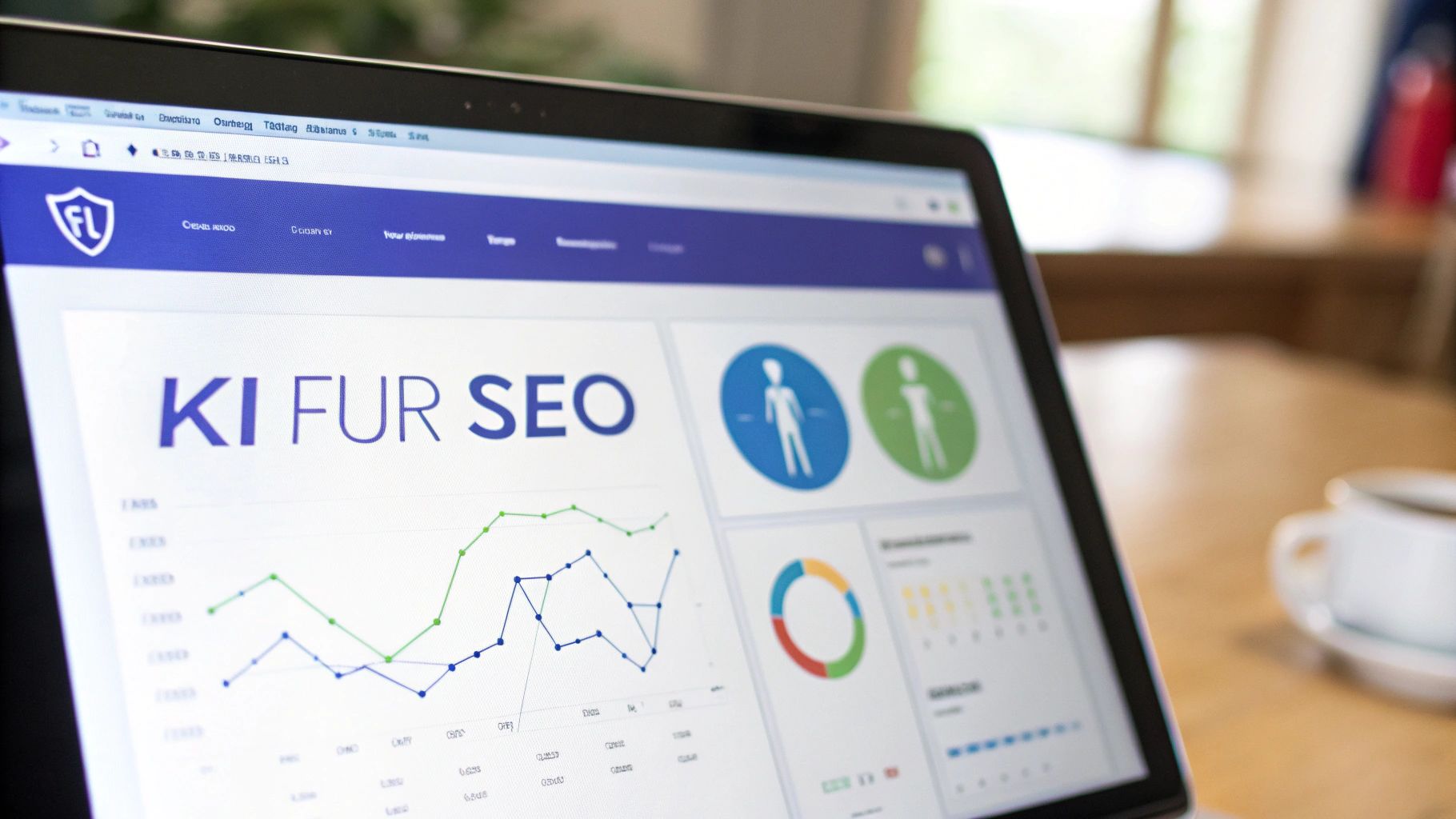 Eine abstrakte Visualisierung von KI-gestützten Netzwerken und Datenpunkten