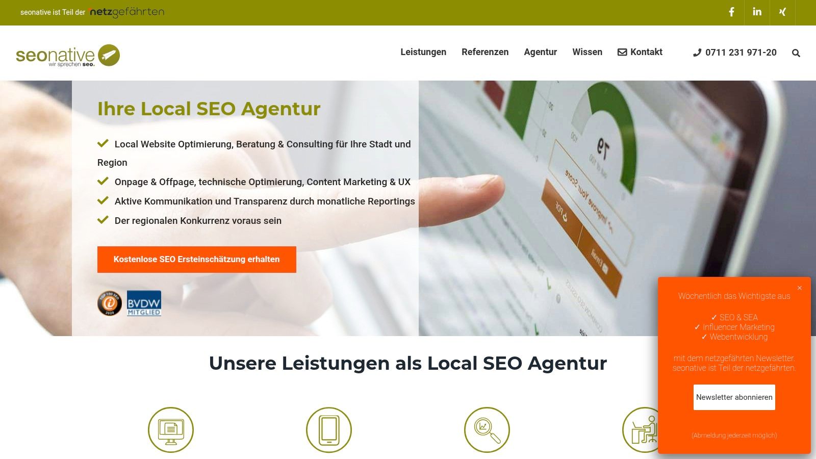 seonative – Local‑SEO‑Agentur (Direktbeauftragung)