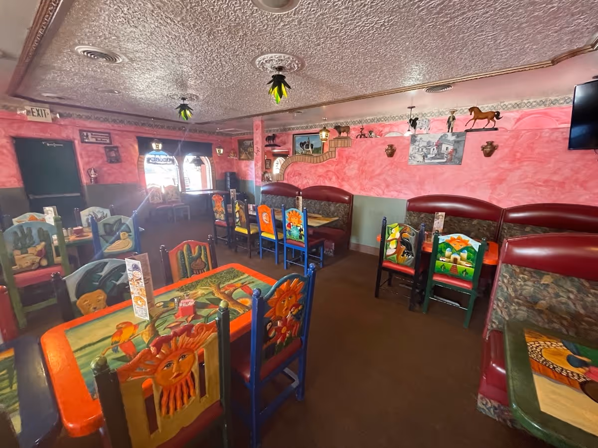 Interior seating at Tequila's Family Mexican Restaurant