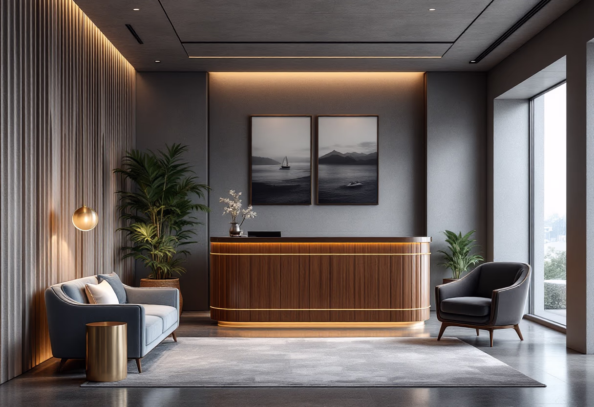 image of office reception area (for a maritime service)