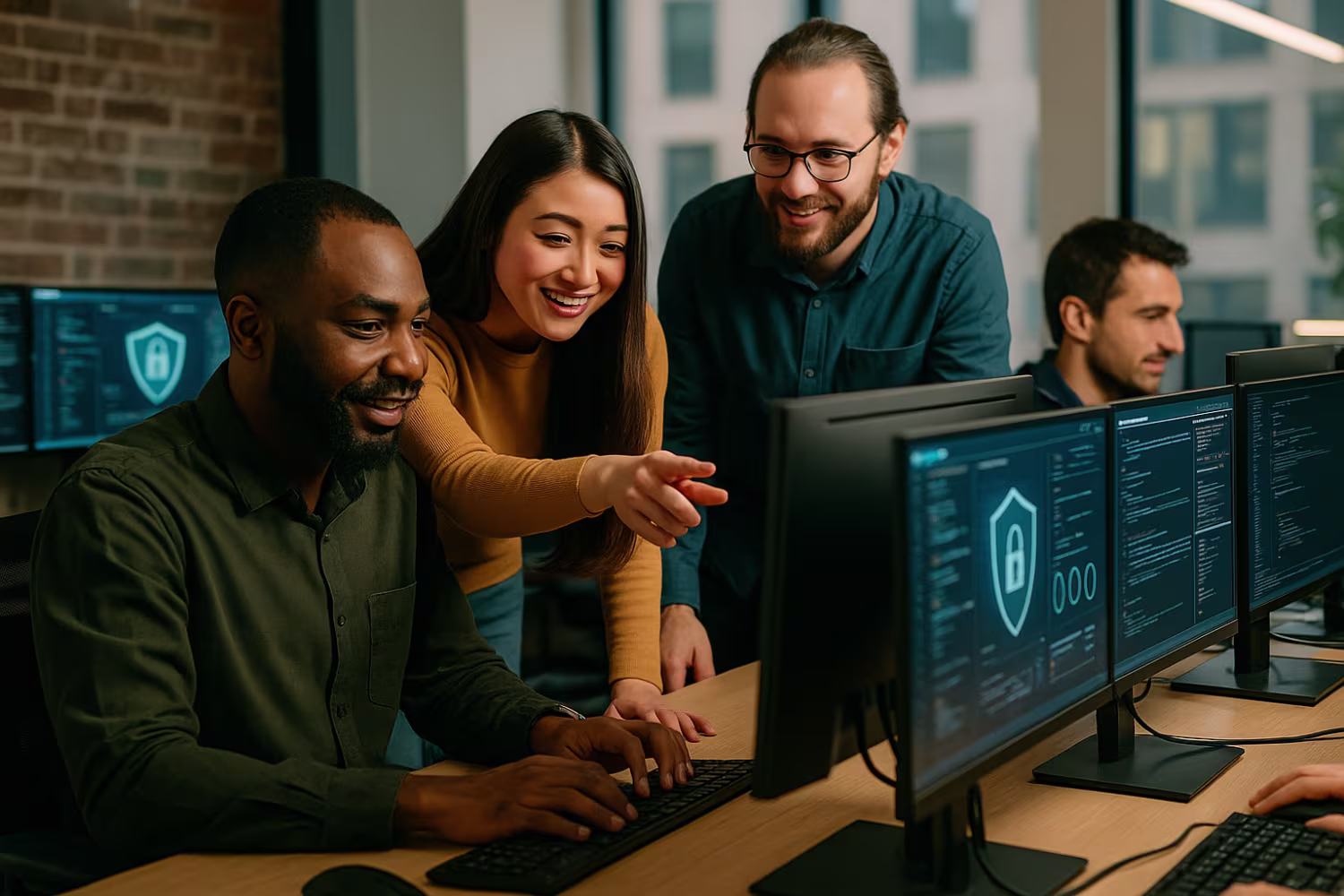Diverse team in MSP IT company
