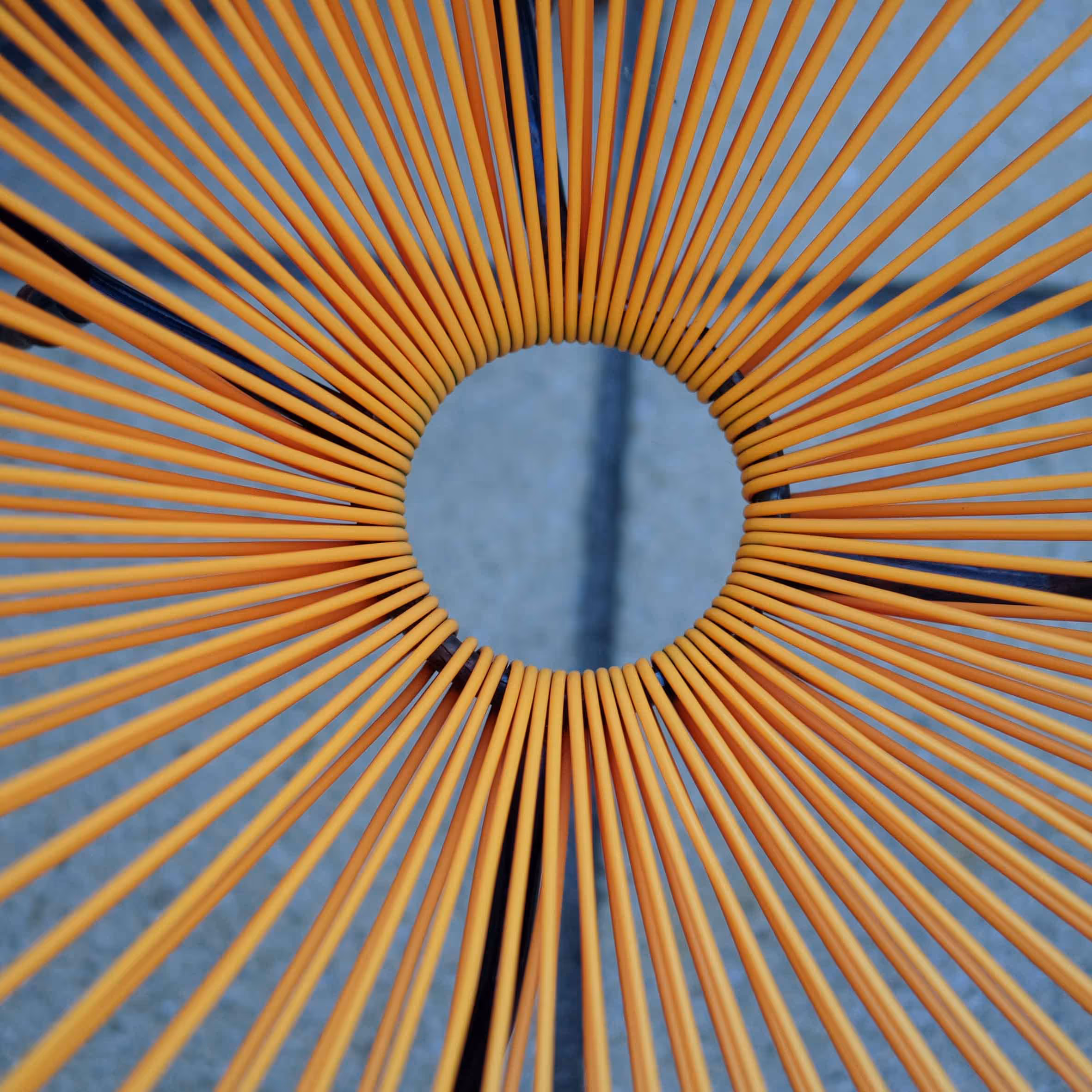 An abstract photo of an art seat