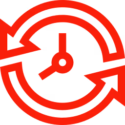 All day rotation icon representing continuous advert playback on screens at ONE DZ gym.