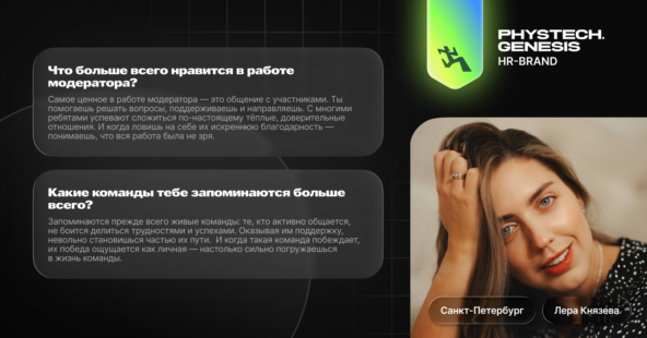 Коммуникации с участниками ИТ-соревнований. Модераторы Физтех.Генезис