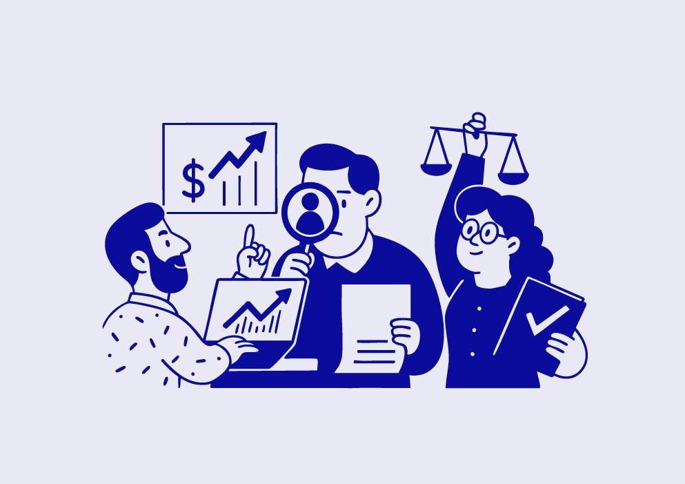 Ilustración del caso de éxito de Eguiguren Abogados: debida diligencia de potenciales clientes en cinco segundos con Sheriff.