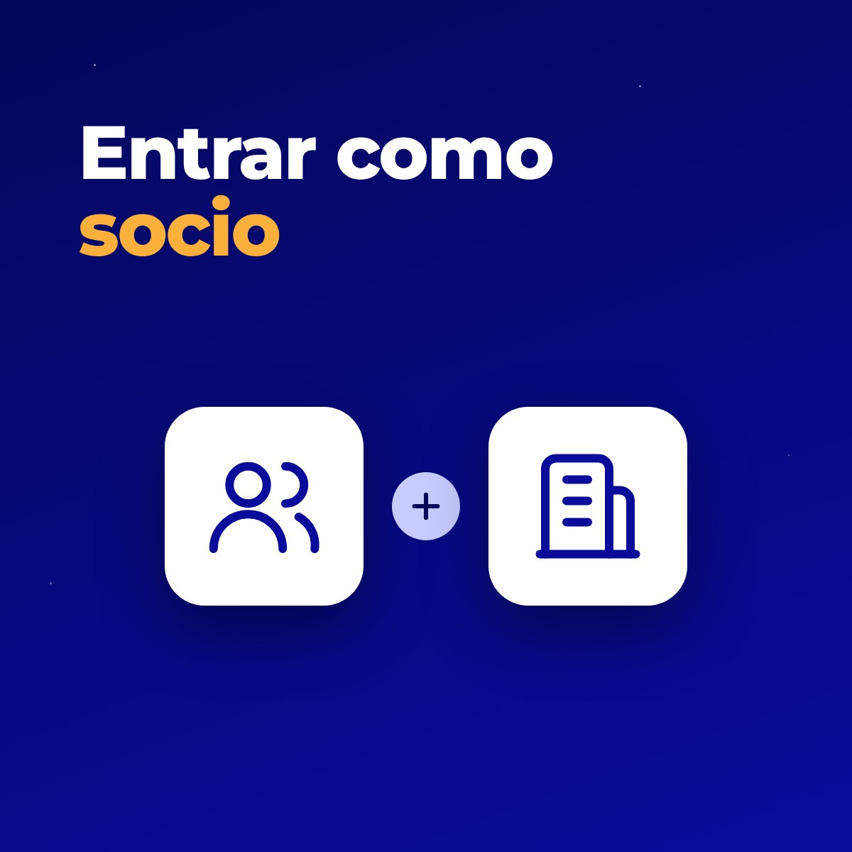 Entrar como socio