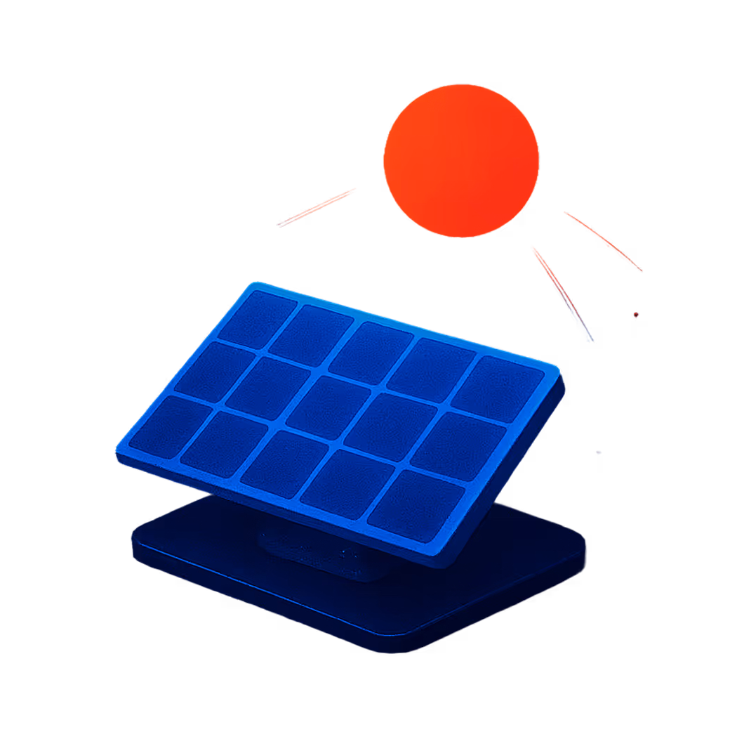 A 3d image of a solar system on a black background.