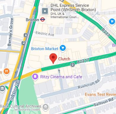Google Maps Image of Clutch Brixton Location