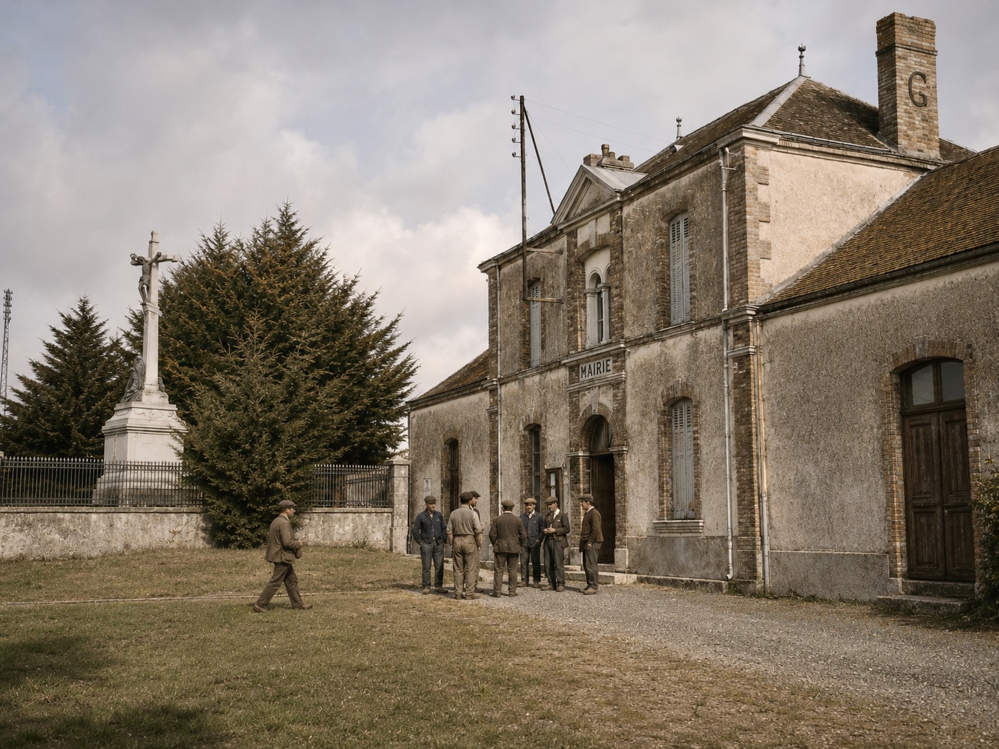 La mairie de La Garnache, ancienne mairie-école de 1875
