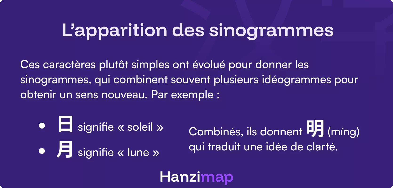 L'apparition des sinogrammes