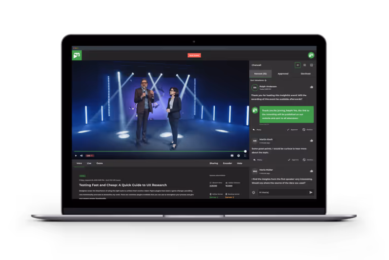 LiveStream Pro log in