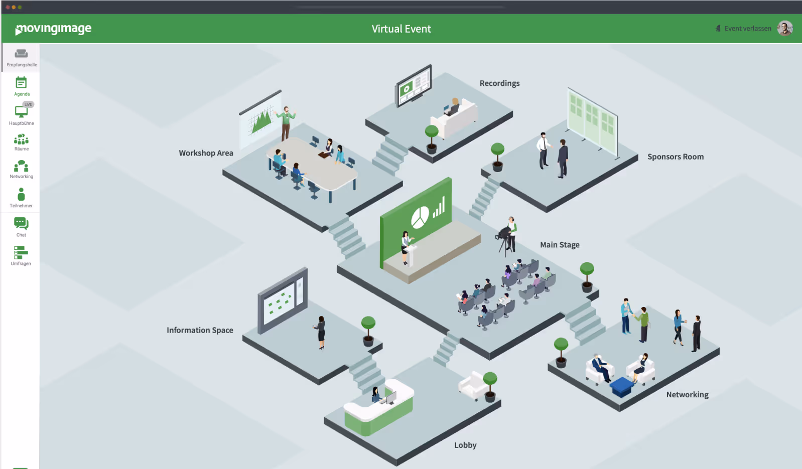 VirtualEvents homepage view