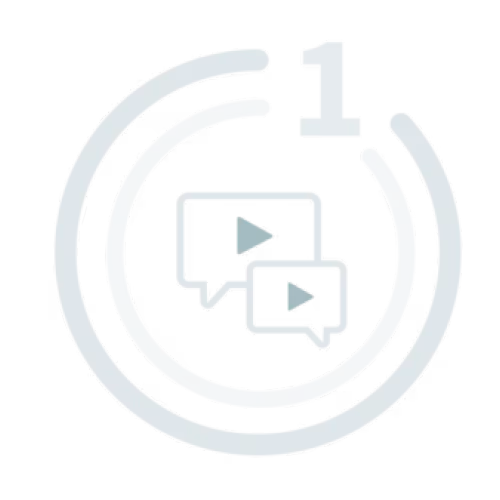 icon 1 step of the livestream production process