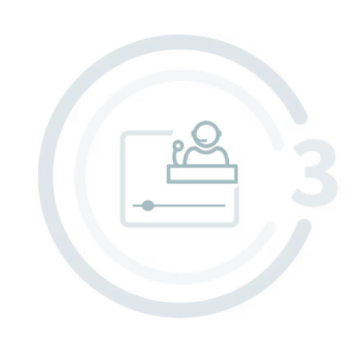 icon step 3 of the livestream production process