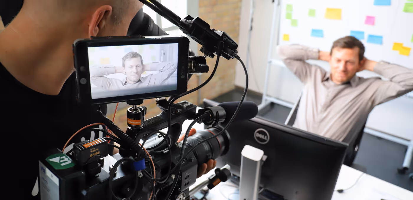 Video recording at movingimage's offices
