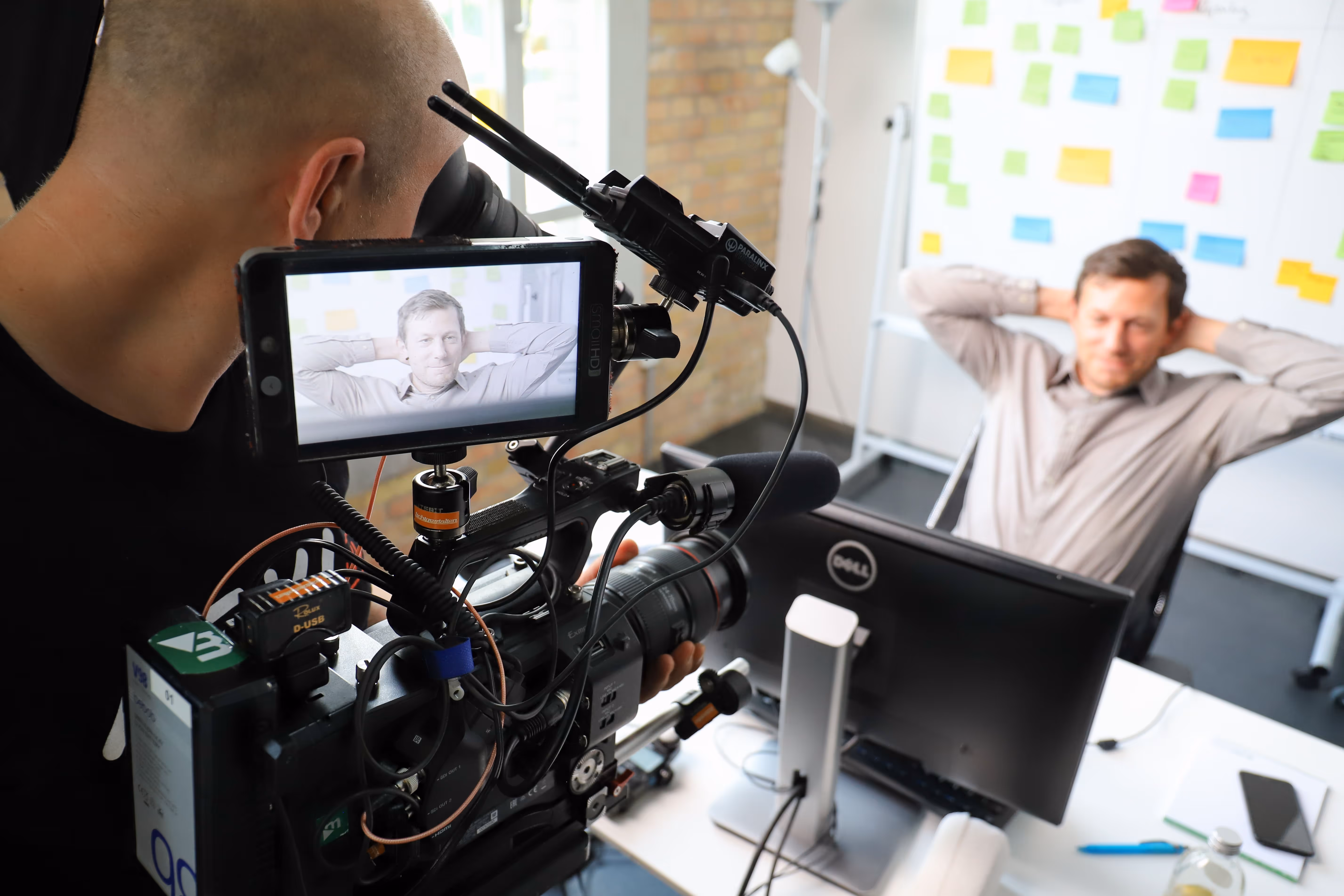 Video recording at movingimage's offices