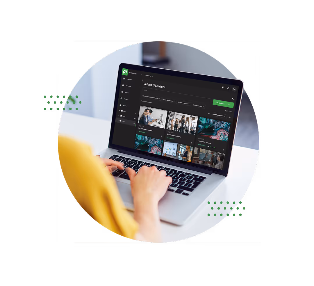 The library of videos is organized in VideoManager Pro