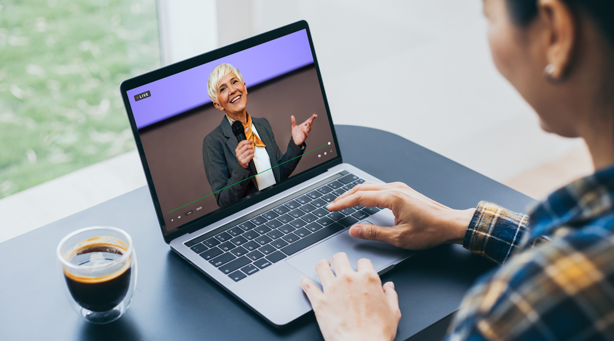 Interactive livestreaming event for companies.