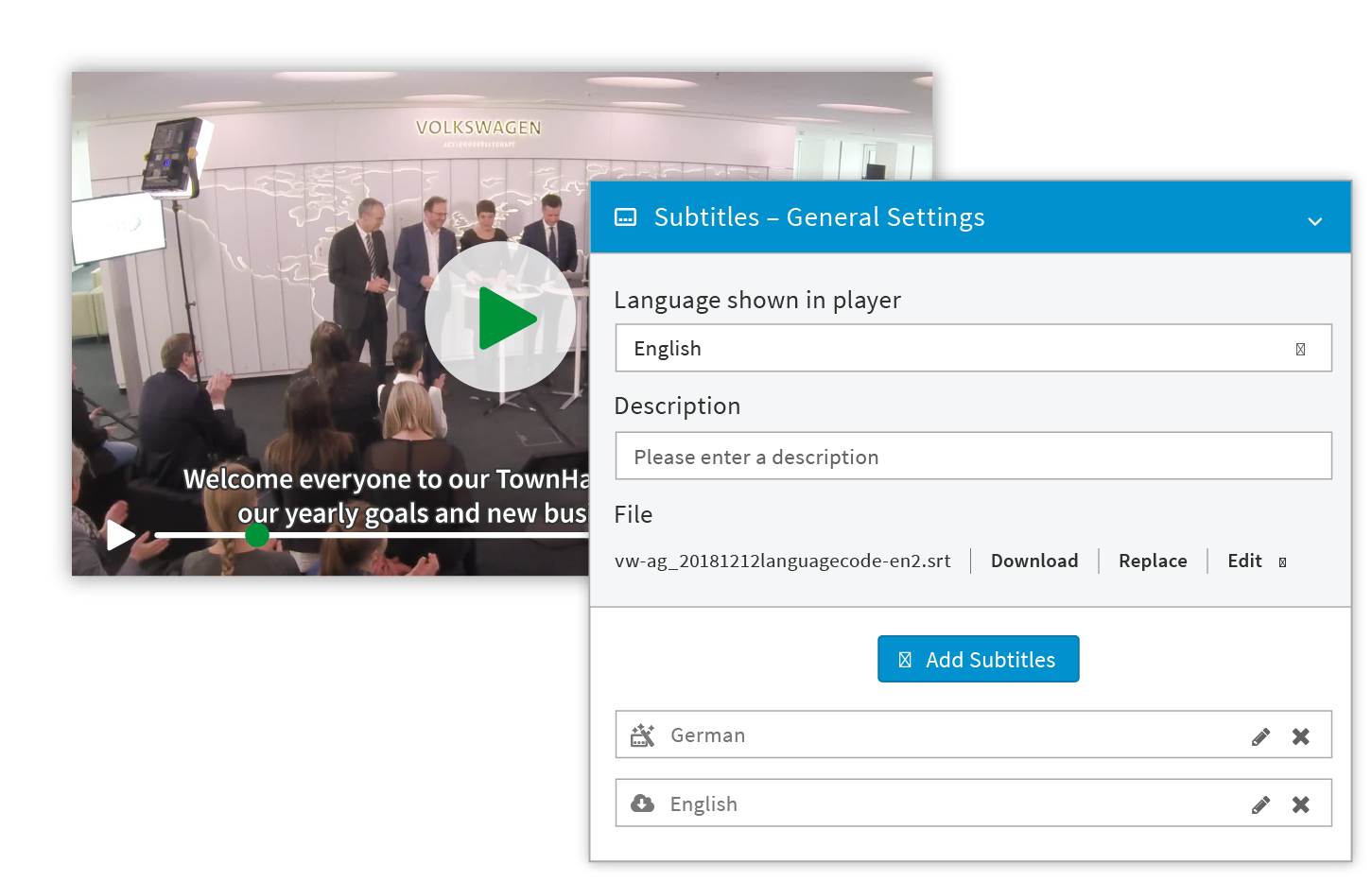 Live-Streaming-Glossar: Untertitel für Bewegtbild