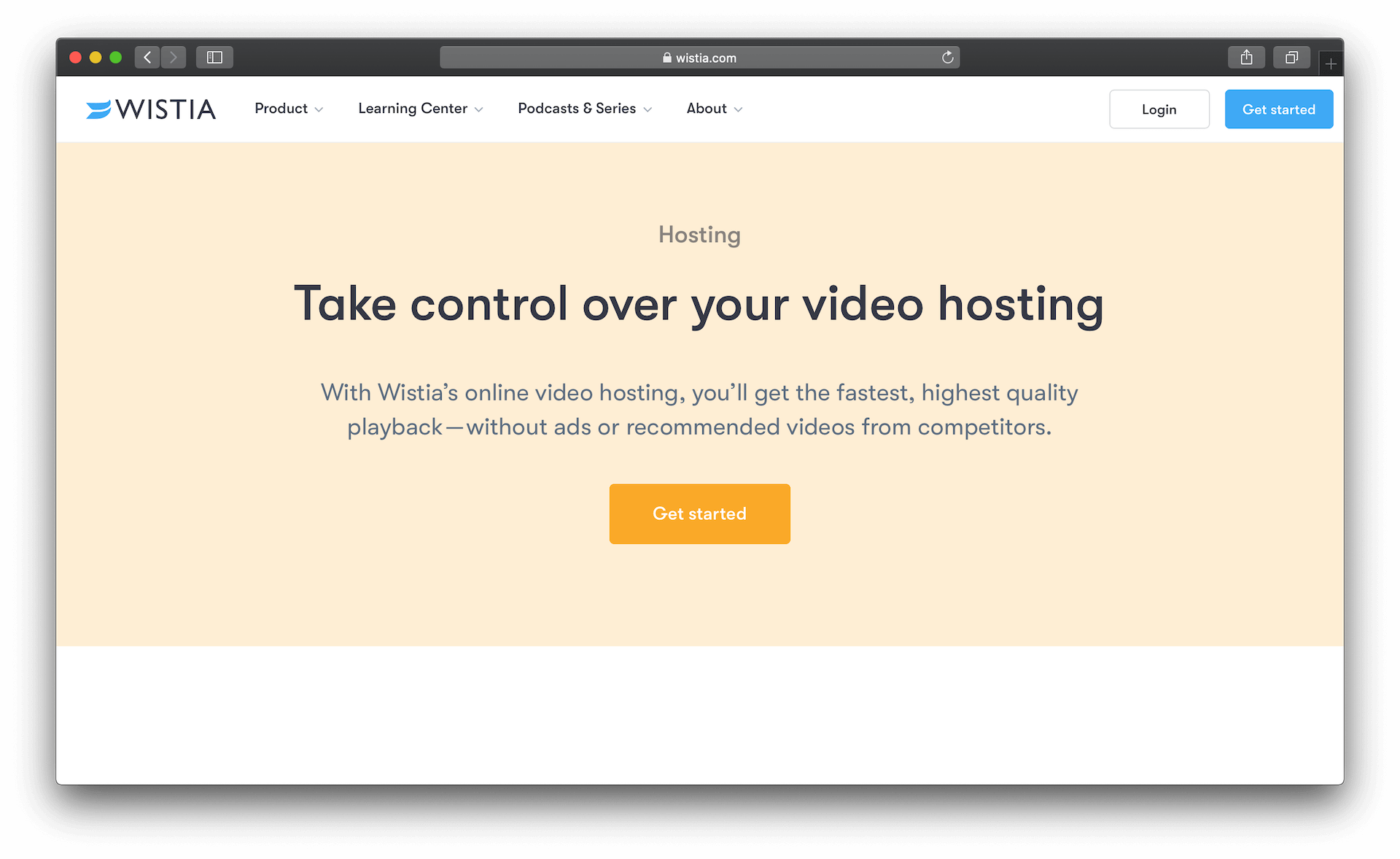 Wistia video hosting solution
