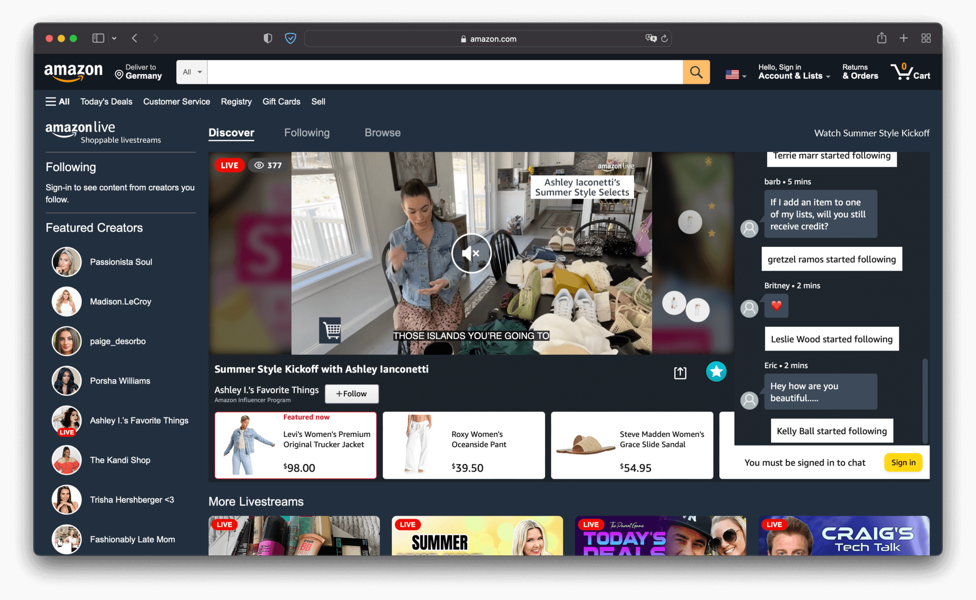 Amazon Live