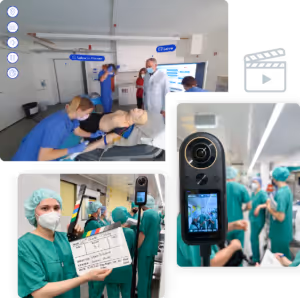 Virtual Events and Behind the scenes in Charité Hospital