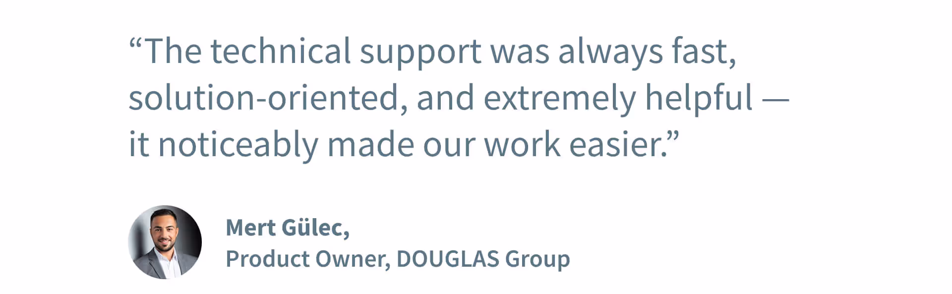 Mert Gülec, Product Owner at Douglas Group on the Service Quality at movingimage