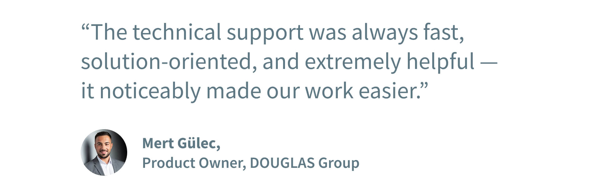 Mert Gülec, Product Owner at Douglas Group on the Service Quality at movingimage