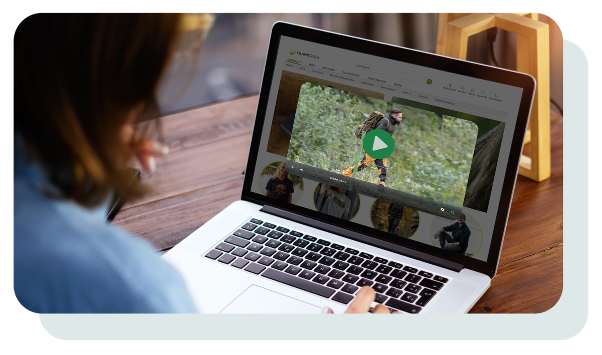 Frankonia uses VideoManager Pro to serve its videos on its website