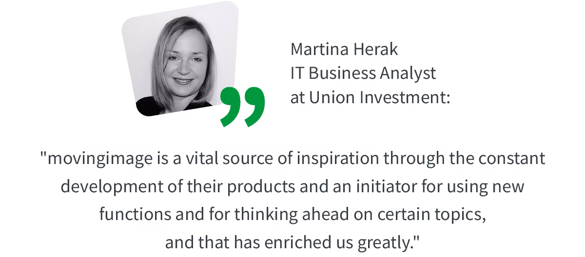 Martina Herak - Union Investment - Quote