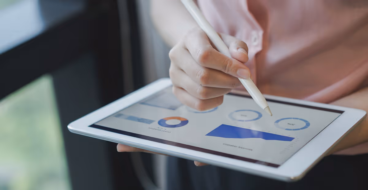 Anzeigen der Analysen auf einem Tablet