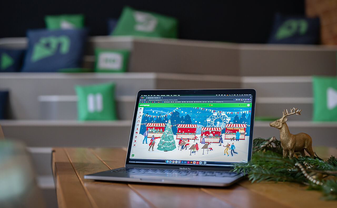Virtueller Weihnachtsstandort