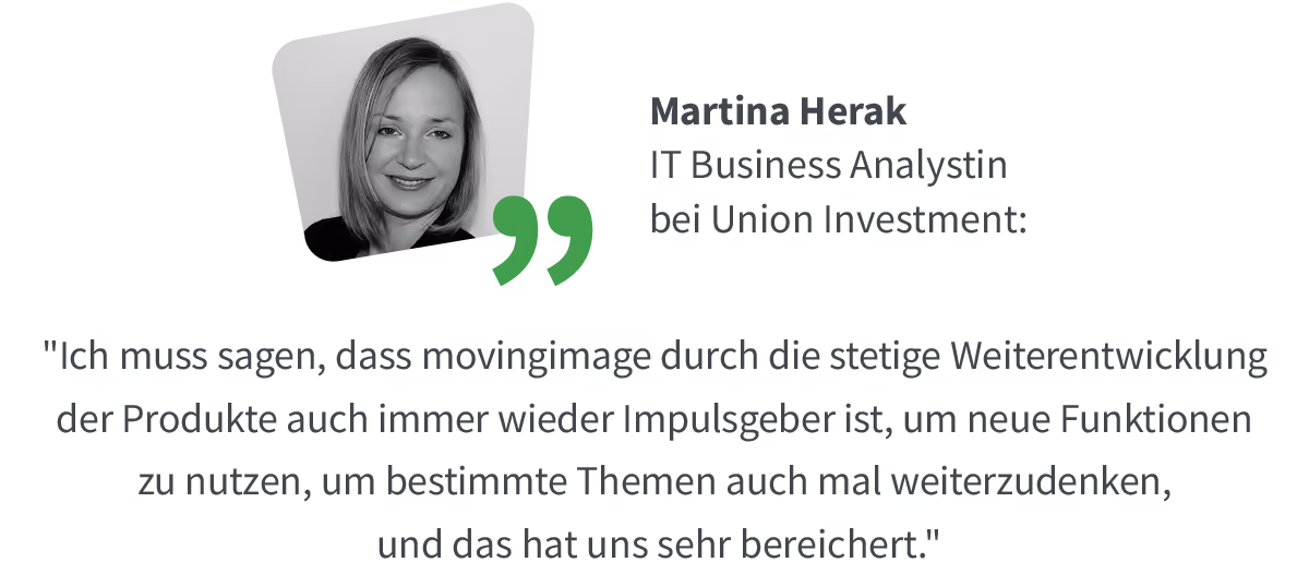 Quote Martina Herak - Union Investment