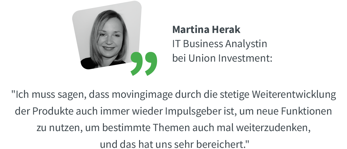 Quote Martina Herak - Union Investment