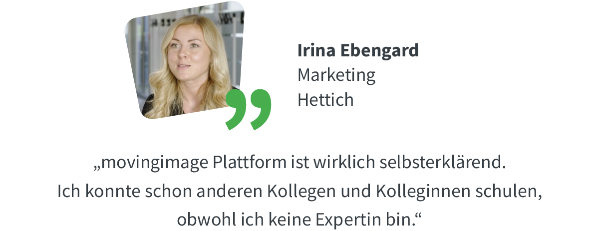 Irina Ebengard - Hettich - Quote