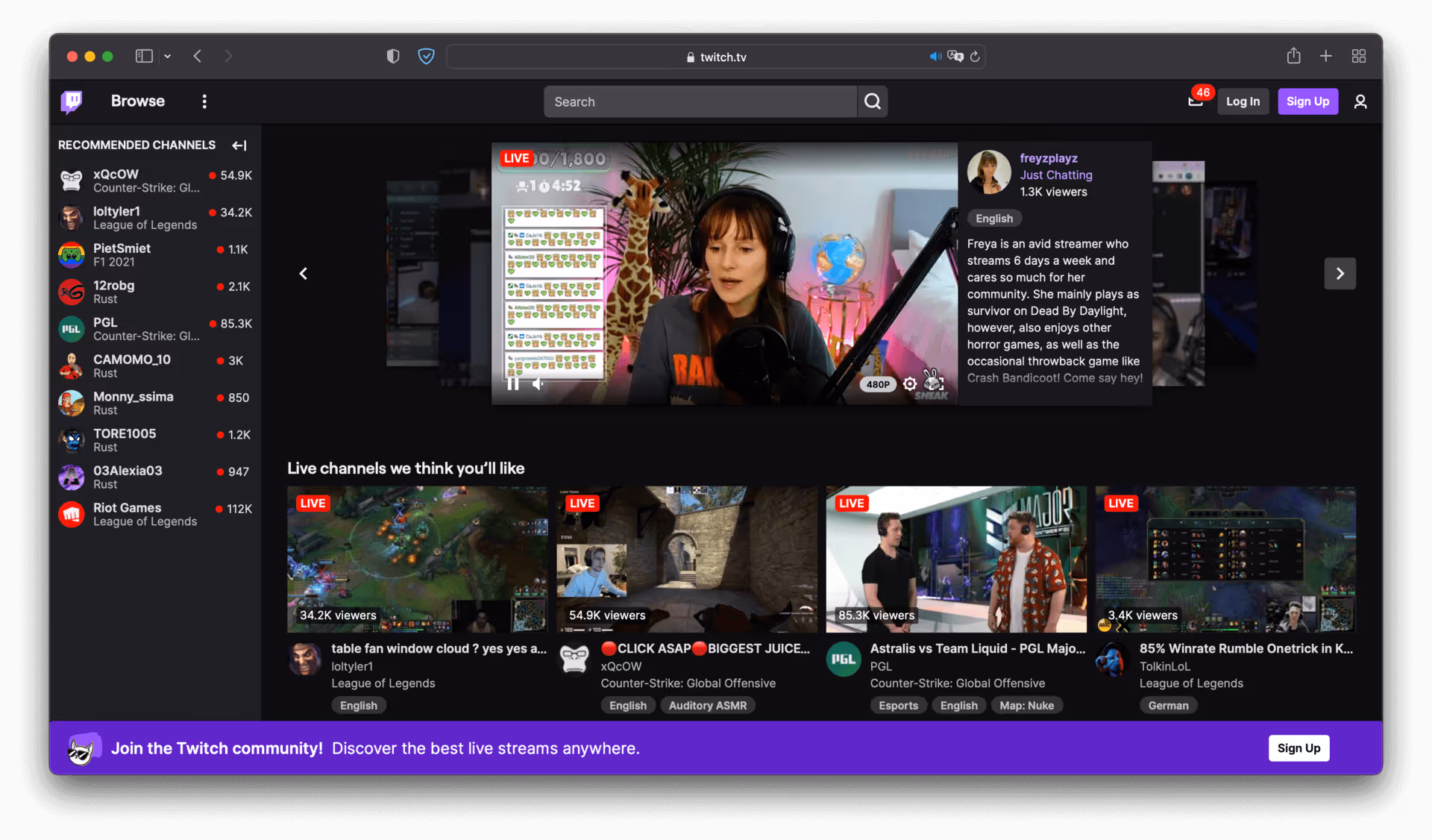 Twitch Video Hosting