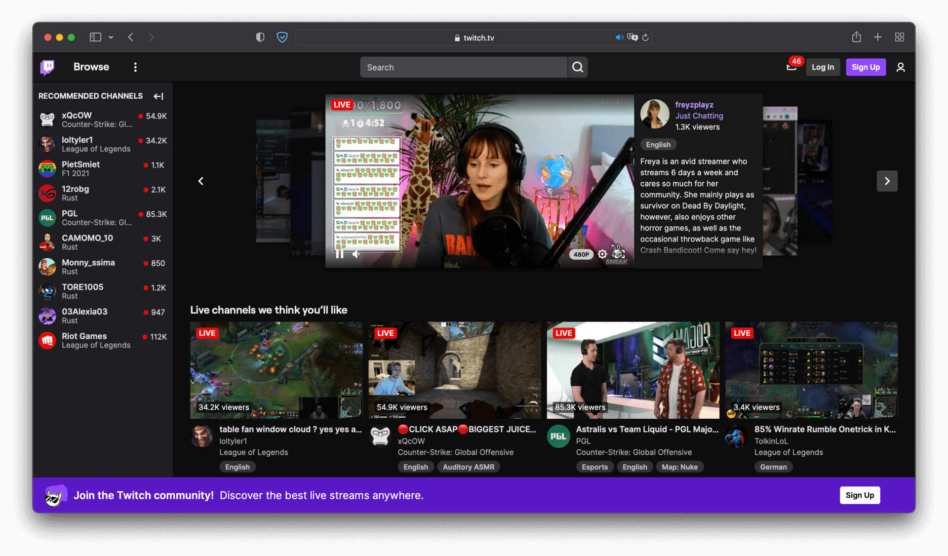 Twitch Video Hosting