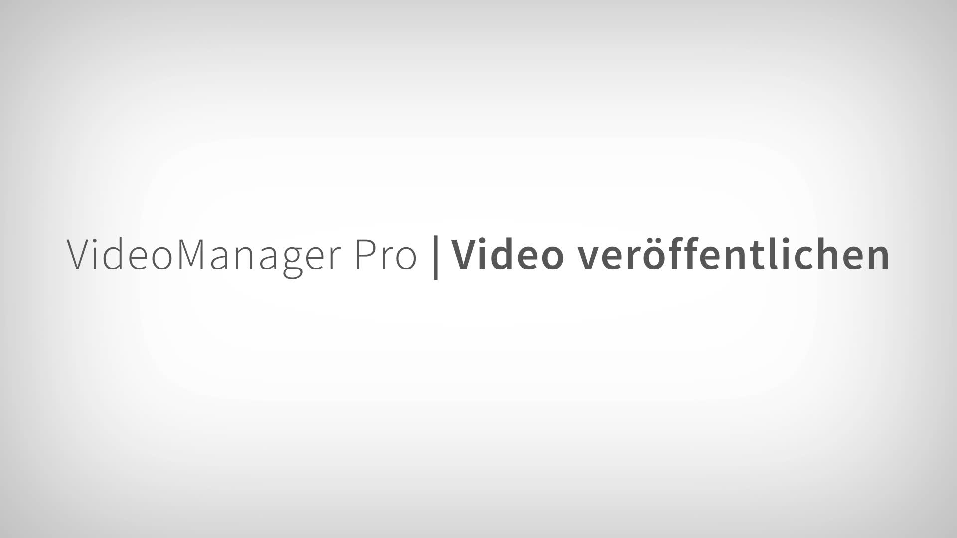 movingimage - Film production - VideoManager Pro - Tutorial