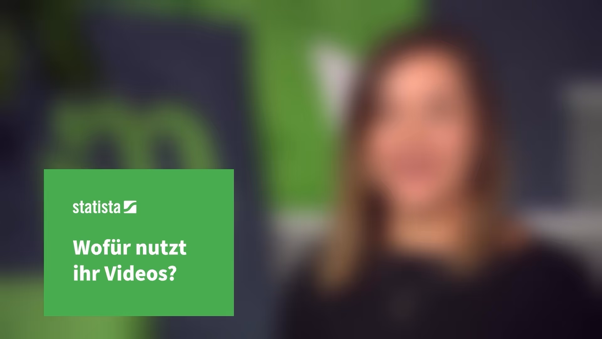 Statista Q Research - What do companies use videos for?