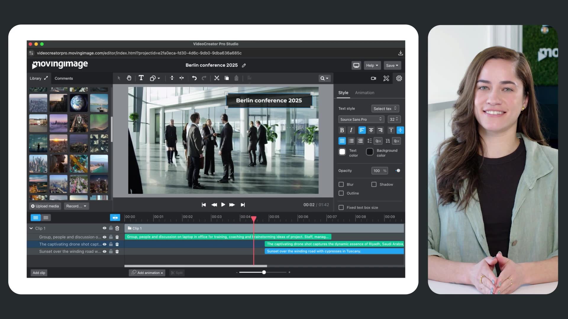 Screenshot of VideoCreator Pro - Creation tool
