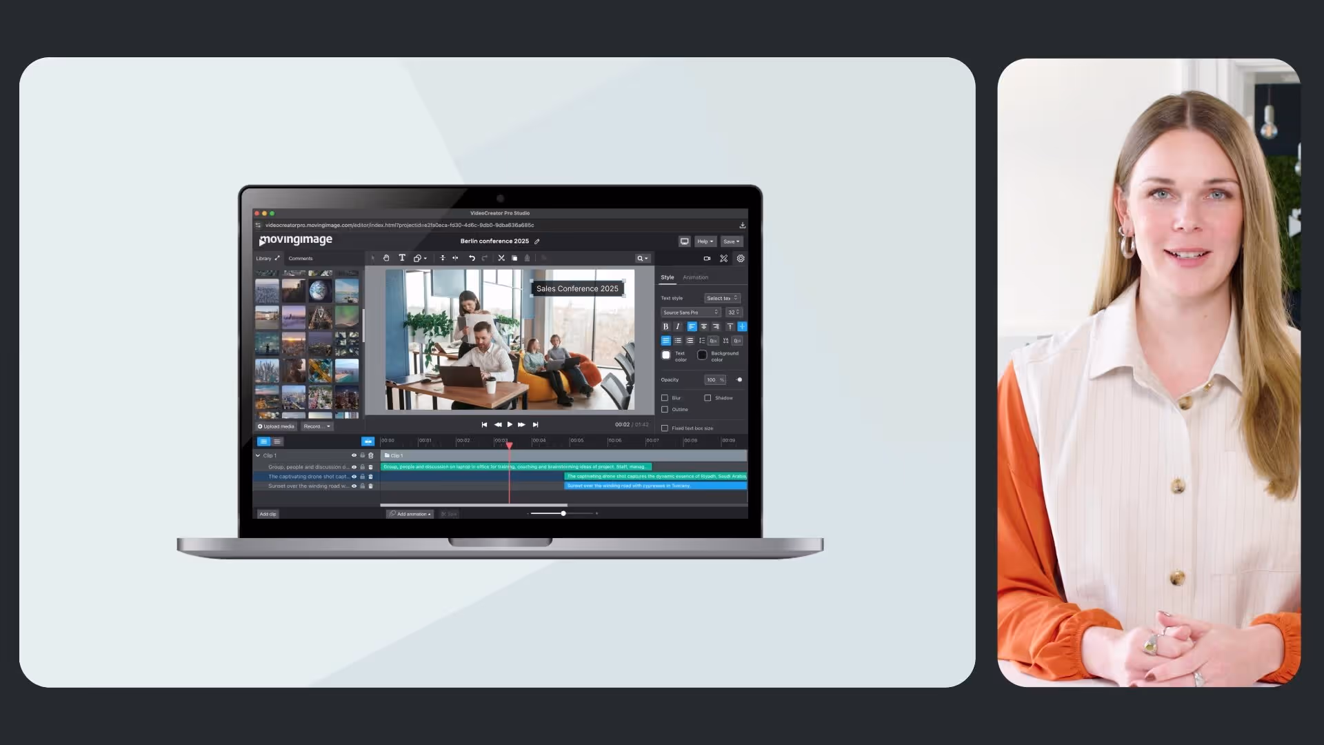 VideoCreator Pro - Screenshot auf die Produktvideo